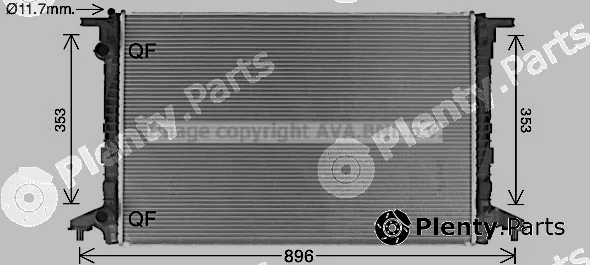 Prasco AI2440 — Radiator, engine cooling