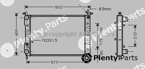 Prasco FTA2232 — Radiator, engine cooling