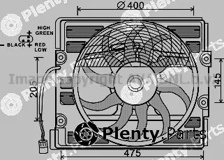 Prasco BW7512 — Fan, engine cooling