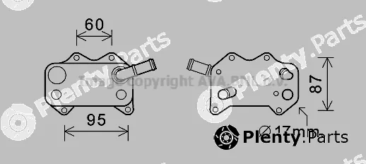 Prasco VN3329 — Oil Cooler, engine oil