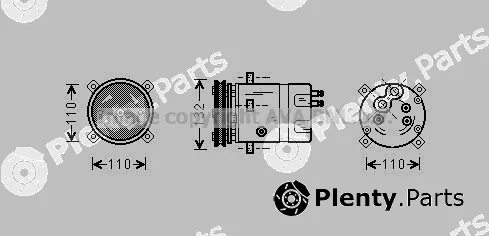 Prasco DWAK019 — Compressor, air conditioning