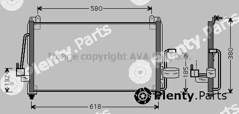 Prasco DW5040 — Condenser, air conditioning