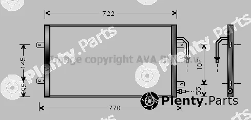Prasco CR5012 — Condenser, air conditioning