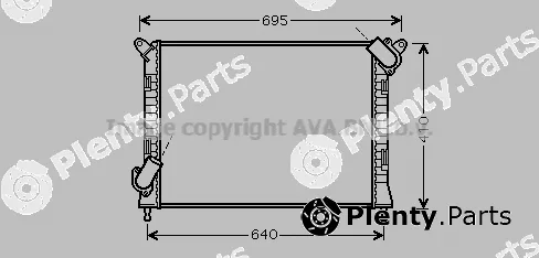 Prasco BW2307 — Radiator, engine cooling