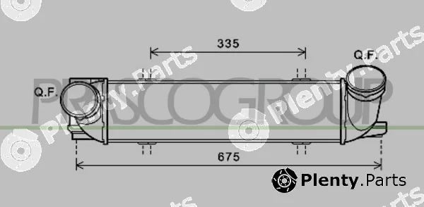 Prasco BM120N001 — Charge Air Cooler