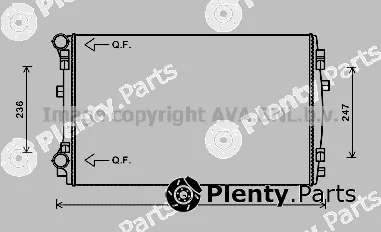 Prasco VNA2338 — Radiator, engine cooling