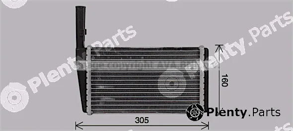 Prasco AU6232 — Heat Exchanger, interior heating