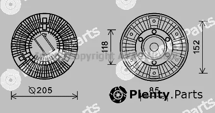 Prasco DFC066 — Clutch, radiator fan