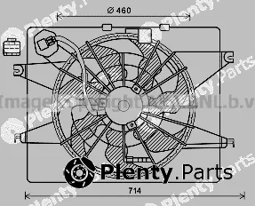 Prasco HY7566 — Fan, engine cooling