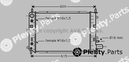 Prasco FD2153 — Radiator, engine cooling