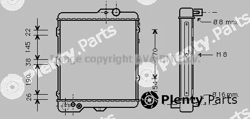 Prasco AI2002 — Radiator, engine cooling
