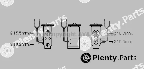 Prasco TO1649 — Expansion Valve, air conditioning