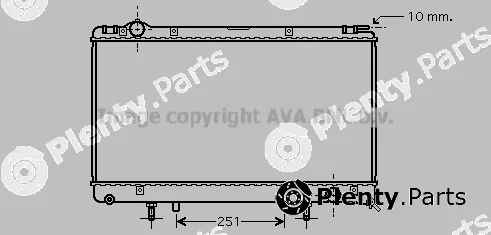 Prasco TO2314 — Radiator, engine cooling