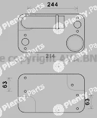 Prasco RE3121 — Oil Cooler, engine oil