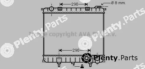 Prasco AU2126 — Radiator, engine cooling