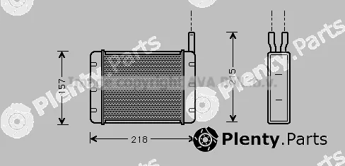 Prasco AU6085 — Heat Exchanger, interior heating