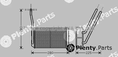 Prasco AU6195 — Heat Exchanger, interior heating
