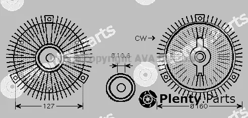 Prasco MSC488 — Clutch, radiator fan