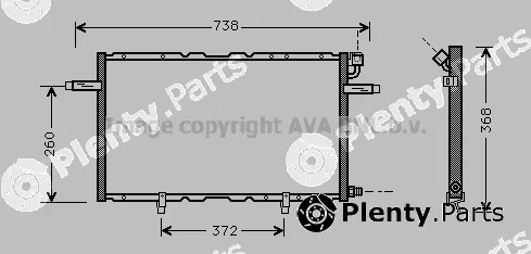 Prasco OL5297 — Condenser, air conditioning