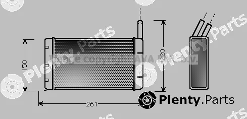 Prasco FD6116 — Heat Exchanger, interior heating