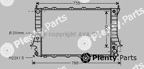 Prasco AIA2082 — Radiator, engine cooling