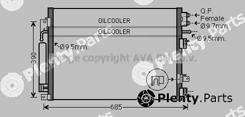 Prasco CR5123D — Condenser, air conditioning