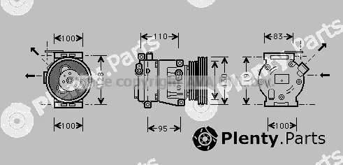 Prasco FTK035 — Compressor, air conditioning