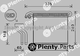 Prasco FDV457 — Evaporator, air conditioning