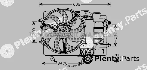 Prasco BW7516 — Fan, engine cooling