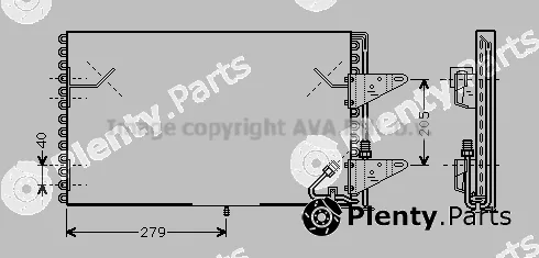 Prasco BW5200 — Condenser, air conditioning