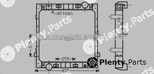 Prasco IV2116 — Radiator, engine cooling