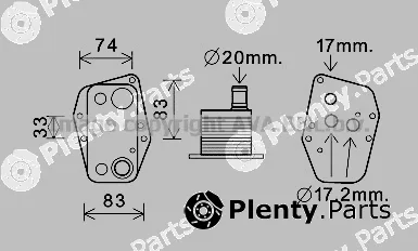 Prasco BW3555 — Oil Cooler, engine oil
