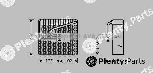 Prasco DWV058 — Evaporator, air conditioning