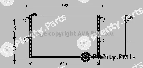 Prasco VN5144 — Condenser, air conditioning