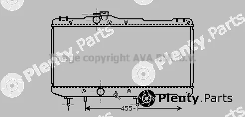 Prasco TO2274 — Radiator, engine cooling
