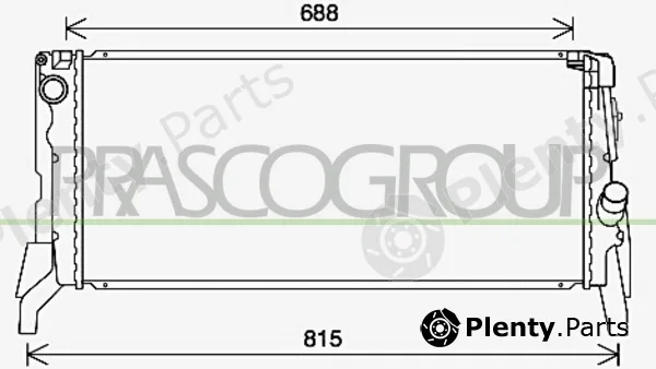 Prasco BM200R003 — Radiator, engine cooling