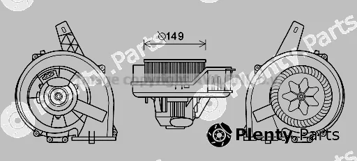 Prasco ST8044 — Electric Motor, interior blower