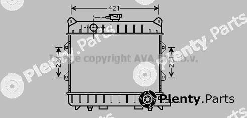 Prasco BW2154 — Radiator, engine cooling