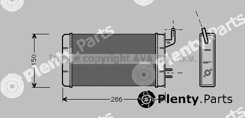 Prasco FT6083 — Heat Exchanger, interior heating