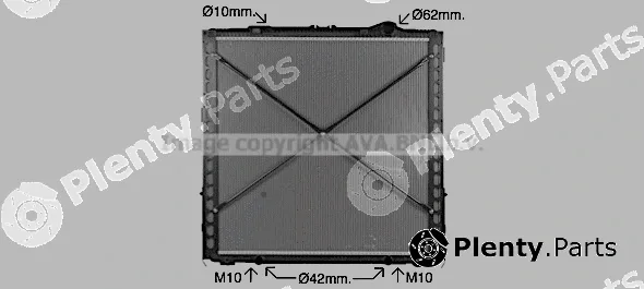 Prasco DF2098 — Radiator, engine cooling