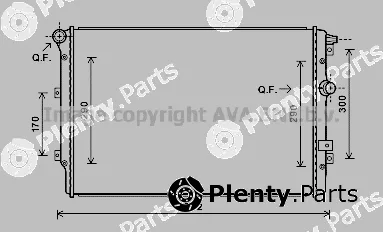 Prasco VNA2324 — Radiator, engine cooling