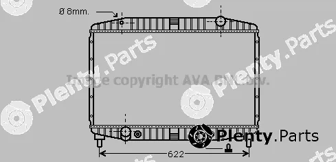 Prasco RR2002 — Radiator, engine cooling