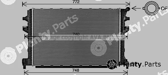 Prasco VNA2383 — Radiator, engine cooling
