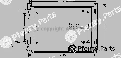 Prasco AI2231 — Radiator, engine cooling