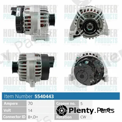 Hoffer H5540443 — Alternator