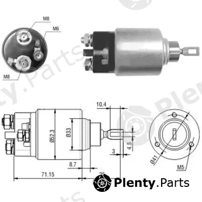 Hoffer 46044 — Solenoid Switch, starter