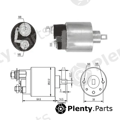 Hoffer 46235 — Solenoid Switch, starter