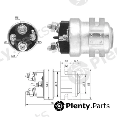Hoffer 46314 — Solenoid Switch, starter