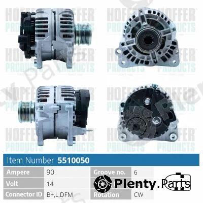 Hoffer H5510050 — Alternator