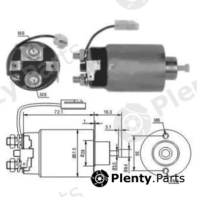 Hoffer 46114 — Solenoid Switch, starter